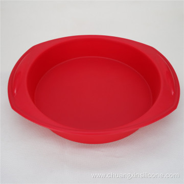 Silicone bakeware -Round cake pan with handle